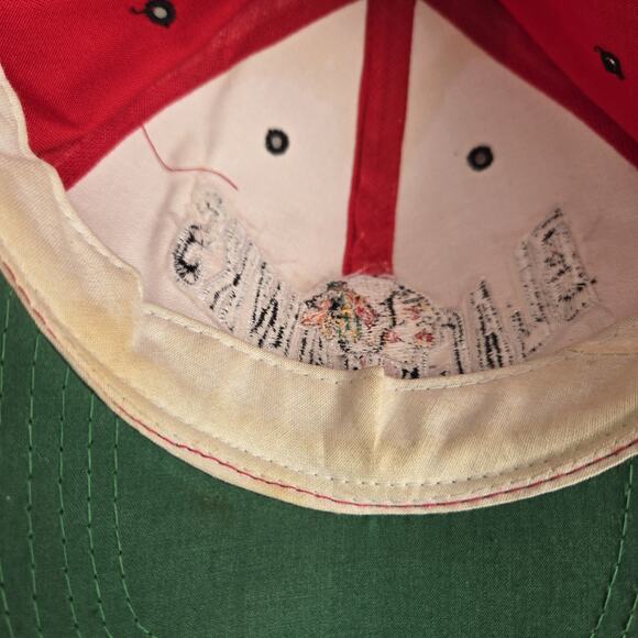 Vintage Chicago Blackhawks ANNCO‎ Snapback Hat Cap Embroidered Red Black Arrow - Picture 7 of 9